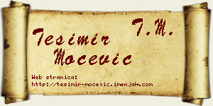 Tešimir Močević vizit kartica